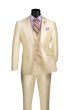 CCO Men's Outlet 3 Piece Slim Fit Suit - Sleek Sharkskin