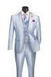 CCO Men's Outlet 3 Piece Slim Fit Suit - Sleek Sharkskin