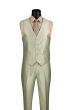 Vinci Men's 3 Piece Slim Fit Suit - Sleek Sharkskin