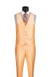 Vinci Men's 3 Piece Slim Fit Suit - Sleek Sharkskin