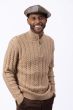 Beige Men's Quarter Zip Sweater