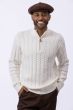 Ivory Men's Quarter Zip Sweater