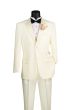 Vinci Men's 2 Piece Poplin Tuxedo - Satin Trim and Buttons