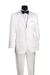 Vinci Men's 2 Piece Poplin Tuxedo - Satin Trim and Buttons