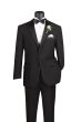 CCO Men's Outlet 2 Piece Poplin Tuxedo - Satin Trim and Buttons