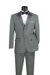 Vinci Men's 2 Piece Poplin Tuxedo - Satin Trim and Buttons