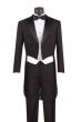 CCO Men's Outlet 3 Piece Tuxedo with Tails - Luxurious Wool Feel