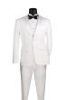 Vinci Men's 2 Piece Wool Feel Slim Fit Tuxedo - 2 Button
