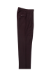 Tiglio Rosso Men's 100% Wool Pants - Wide Leg - Burgundy