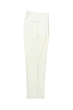 Tiglio Rosso Men's 100% Wool Pants - Wide Leg - Off White