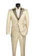 Vinci Men's 2 Piece Wool Feel Slim Fit Tuxedo - Floral