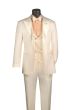 Pearl Suit Mens Suits Bowtie and Vest Chain Included Peak Lapel and Double Breasted Vest