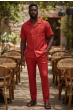 Zacchi Men's Wide Leg 2 Piece Walking Suit - Chest Pocket