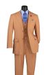 Vinci Men's 3 Piece Executive Suit - Wide Peak Lapel