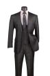 Black 3 Piece Suits for Men Plaid Suit Single Breasted Suit Jacket with Double Breasted Vest