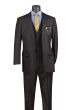 Black Mens Suit 3 Piece Suit Notch Lapel