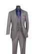 Medium Grey Mens Suit 3 Piece Suit Notch Lapel