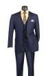 Navy Mens Suit 3 Piece Suit Notch Lapel Plus Size Clothing