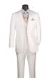 White Mens Suit 3 Piece Suit Notch Lapel