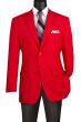 CCO Men's Outlet Single Breasted Poplin Blazer - 2 Button Jacket