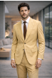Chestnut Tailored Suit Peak Lapel
