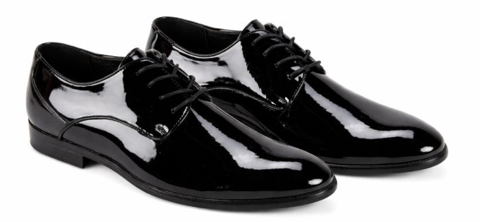 Black Tuxedo Dress Shoes Men's Glossy Shoe