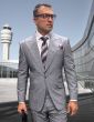 Statement Men's Outlet 2 Piece 100% Wool Fashion Suit - Wide Peak Lapel