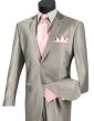 Vinci Men's 5 Piece Fashion Elegance Suit - Free Tie and Hanky