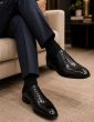 Black Wingtip Dress Shoes for Men