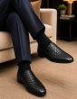 Black Slip-On Loafer Dress Shoe