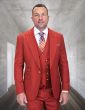 Statement Men's 3 Piece 100% Wool Fashion Suit - Bold Colors
