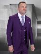 Statement Men's 3 Piece 100% Wool Fashion Suit - Bold Colors