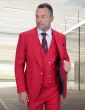 Statement Men's Outlet 3 Piece 100% Wool Fashion Suit - Bold Colors