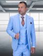 Statement Men's 3 Piece 100% Wool Fashion Suit - Bold Colors