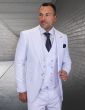 Statement Men's Outlet 3 Piece 100% Wool Fashion Suit - Bold Colors