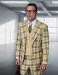 Camel Men's Suit Men Double Breasted Vest
