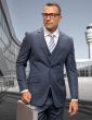 Statement Men's Outlet 3 Piece 100% Wool Modern Fit Suit - Fashion Pattern