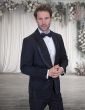 Black Tux Fancy Tuxedo Men's Tuxedos Rhinestones