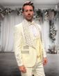 Statement Men's 3 Piece Modern Fit Tuxedo - Decorative Rhinestones