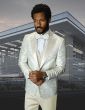 Statement Men's 3 Piece Modern Fit Tuxedo - Elegant Floral Pattern