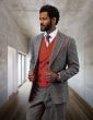 Statement Men's 100% Wool 3 Piece Suit - Vibrant Colors