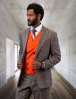 Statement Men's 100% Wool 3 Piece Suit - Vibrant Colors