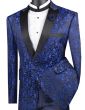 Vinci Men's 2 Button Sport Coat - Luxurious Jacquard