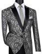 CCO Men's Outlet 2 Button Sport Coat - Luxurious Jacquard