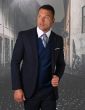 Statement Men's 100% Wool Suit - Tone on Tone Diamonds