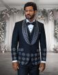 Black/White Tuxedo Shawl Lapel