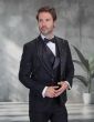 Statement Men's 100% Wool 3 Piece Modern Fit Tuxedo - Gemstone Pattern
