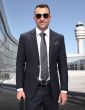 Statement Men's 2 Piece Big and Tall 100% Wool Fashion Suit - Classic Glen Plaid