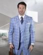 Statement Men's Outlet 100% Wool 3 Piece Suit - Deep Vest Lapel