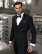 Statement Men's Outlet 3 Piece Ultra Slim Fit Wool Suit - Solid Colors